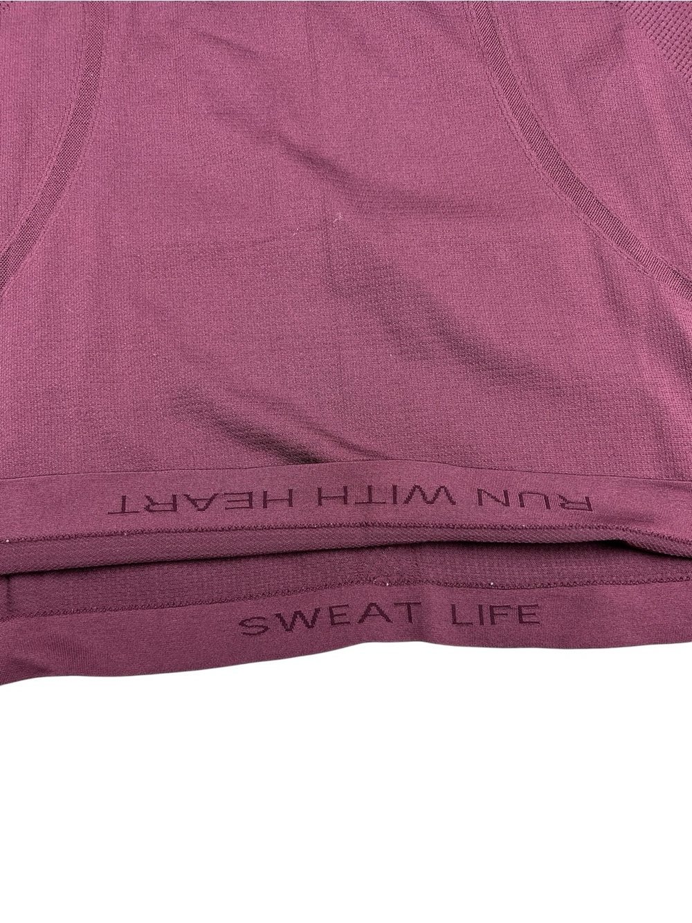 Lululemon Swiftly Tech Top Womens 12 Long Sleeve Plum Purple Thumbholes Active - Picture 7 of 11